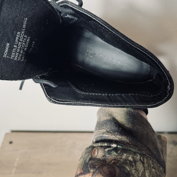 Madden Girl Black Suede Lace-Up Wedge Ankle Booties Women's Size 7 SEE PHOTOS - Picture 7 of 10